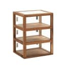 Cal-Mil 22912-78 3 Tier Pastry Display Case - 21"W x 17"D x 28"H, Walnut thumbnail 2
