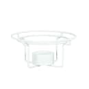 Cal-Mil 22917-15 12" Round Chafer Alternative - 7"H, Wire, White thumbnail 2