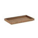 Cal-Mil 23106-12201-78 Rectangular Display Tray - 12" x 20" x 1 1/2", Walnut thumbnail 2