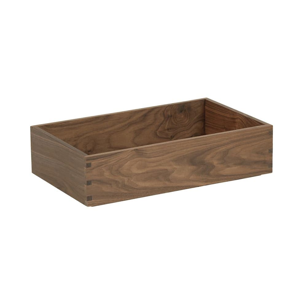 Cal-Mil 23106-12206-78 Rectangular Display Tray - 12" x 20" x 6", Walnut