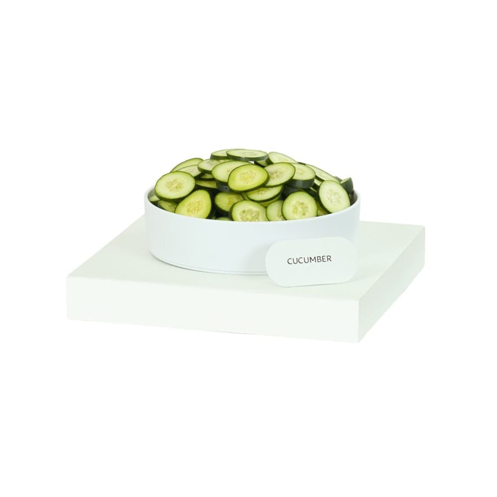 Cal-Mil 23123-3-15 14" Square Display Riser - 3"H, Metal, White