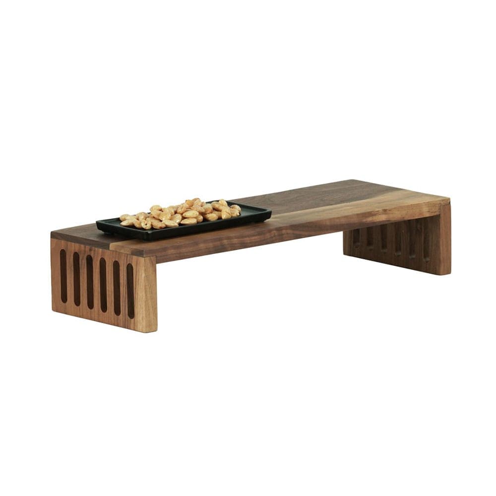 Cal-Mil 23136-1975-78 Rectangular Display Riser - 19" x 7" x 5", Walnut