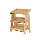 Cal-Mil 23138-3-21 3 Tier Display Stand - 13" x 23 1/4" x 27 3/4", Oak thumbnail 2