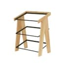 Cal-Mil 23138-3-21 3 Tier Display Stand - 13" x 23 1/4" x 27 3/4", Oak thumbnail 3