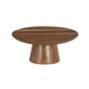 Cal-Mil 23151-125-78 12" Round Plate Stand - 5"H, Walnut thumbnail 2