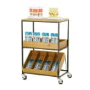Cal-Mil 23166-99 3 Tier Merchandiser Cart, 28" x 20" x 40", Madera thumbnail 2