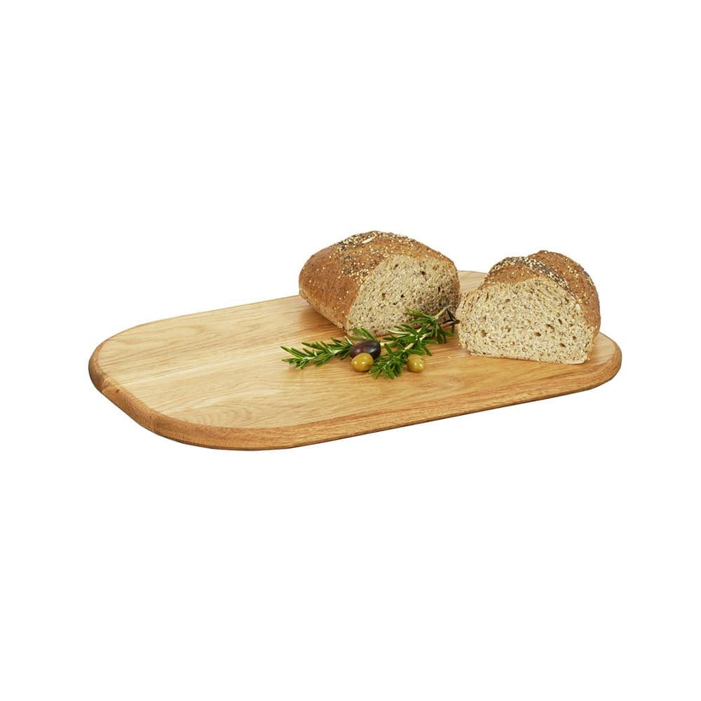 Cal-Mil 23173-1812-21 Oval Serving Board - 18" x 12", Oak