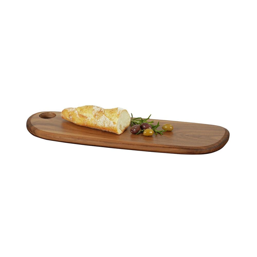 Cal-Mil 23175-186-78 Oval Serving Board - 18" x 6", Walnut