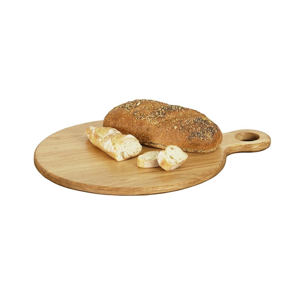 Cal-Mil 23176-16-21 16" Round Serving Board - Oak