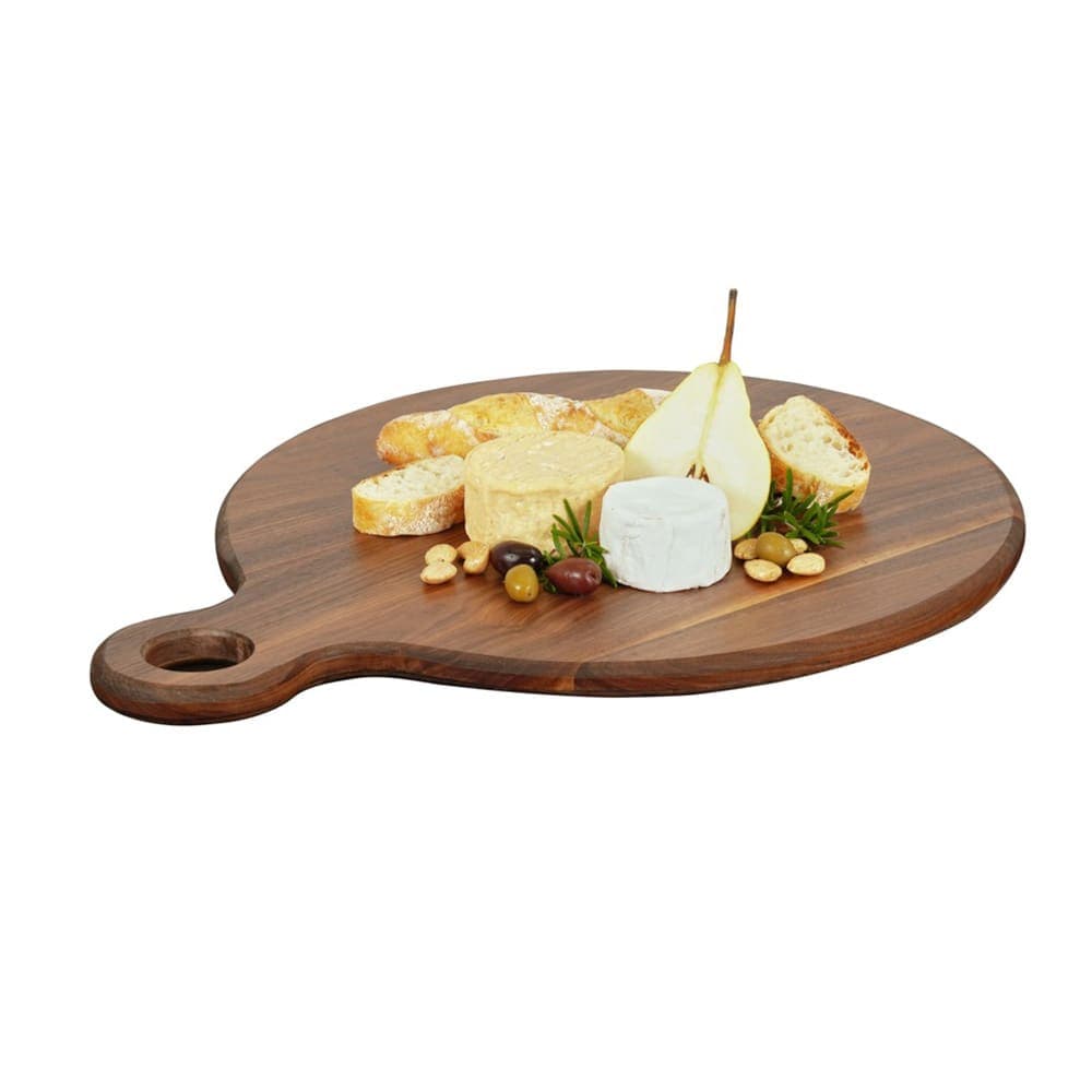 Cal-Mil 23176-16-78 16" Round Serving Board - Walnut