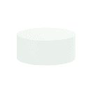 Cal-Mil 23200-125-15 12" Round Display Riser - 5"H, Metal, White thumbnail 2