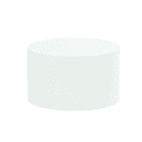 Cal-Mil 23200-127-15 12" Round Display Riser - 7"H, Metal, White thumbnail 2