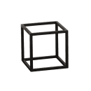 Cal-Mil 23201-10-13 10" Square Display Riser - 10"H, Metal, Black thumbnail 2