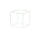 Cal-Mil 23201-12-15 12" Square Display Riser - 12"H, Metal, White thumbnail 2