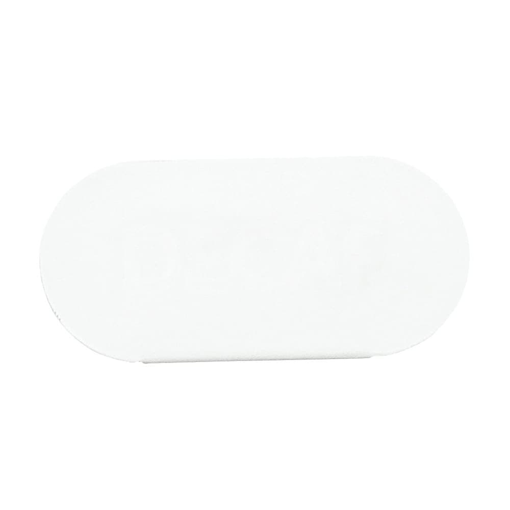 Cal-Mil 23401-15 "Blank" Table Tent Sign - 4 1/2"W x 2"H, Metal, White