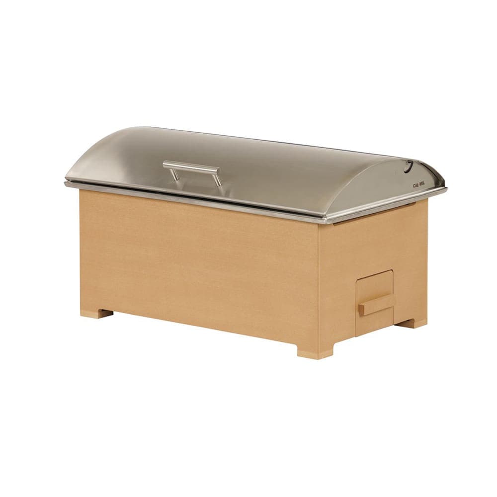 Cal-Mil 23429-122 Full Size Chafer w/ Hinged Lid & Chafing Fuel Heat - Upcycled Rice Hulls