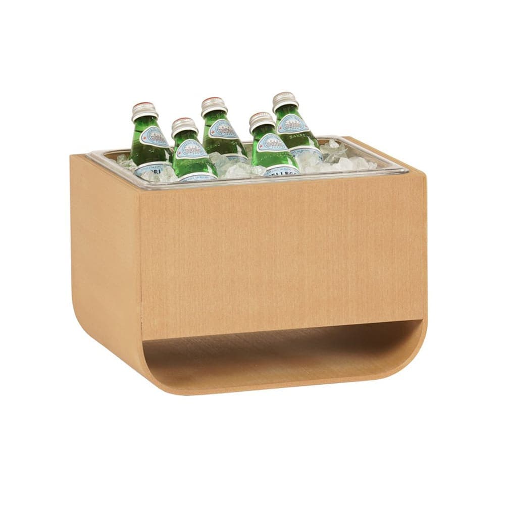 Cal-Mil 23433-10-122 Rectangular Ice Housing - 14"L x 11"W x 9 1/2"H, Upcycled Rice Hulls