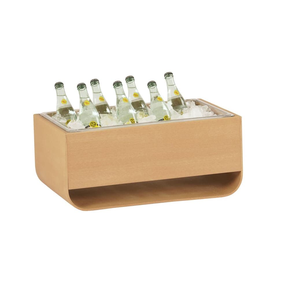 Cal-Mil 23433-12-122 Rectangular Ice Housing - 22"L x 13 1/2"W x 9 1/2"H, Upcycled Rice Hulls