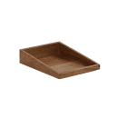 Cal-Mil 23442-1012-78 Rectangular Display Tray - 10" x 12" x 3", Walnut thumbnail 2