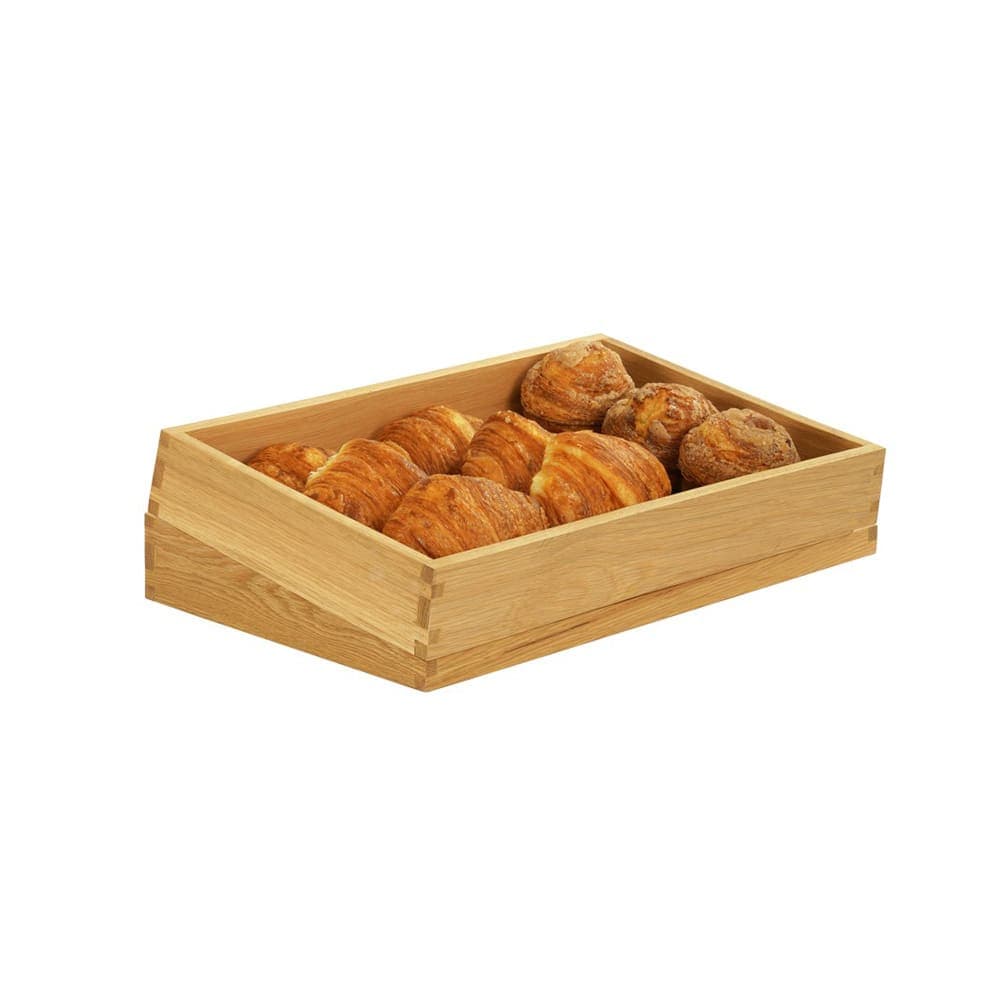 Cal-Mil 23442-1220-21 Rectangular Display Tray - 12" x 20" x 3", Oak