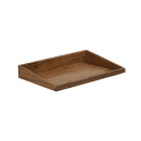 Cal-Mil 23442-1220-78 Rectangular Display Tray - 12" x 20" x 3", Walnut thumbnail 2