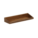 Cal-Mil 23442-620-78 Rectangular Display Tray - 10" x 6" x 3", Walnut thumbnail 2
