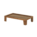 Cal-Mil 23600-6-78 Rectangular Display Tray - 12" x 20" x 6", Walnut thumbnail 2