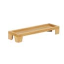Cal-Mil 23602-3-21 Rectangular Display Tray - 20" x 6" x 3 1/4", Oak thumbnail 2