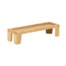 Cal-Mil 23602-6-21 Rectangular Display Tray - 20" x 6" x 6", Oak thumbnail 2