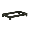 Cal-Mil 23603-3-13 Rectangular Display Tray - 12" x 20" x 3", Metal, Black thumbnail 2