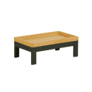 Cal-Mil 23603-6-13 Rectangular Display Tray - 12" x 20" x 6", Metal, Black thumbnail 2