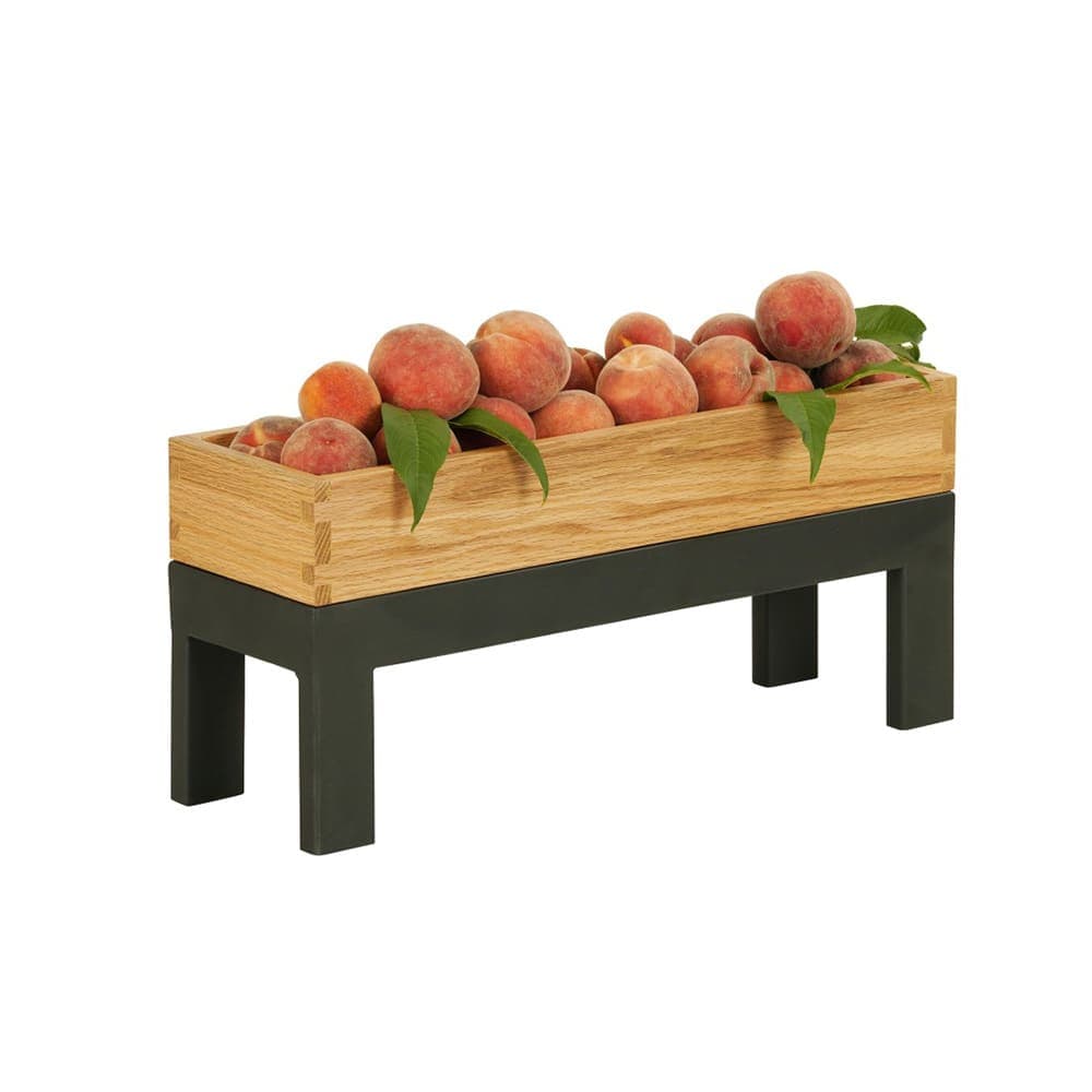 Cal-Mil 23605-6-13 Rectangular Display Tray - 6" x 20" x 6", Metal, Black