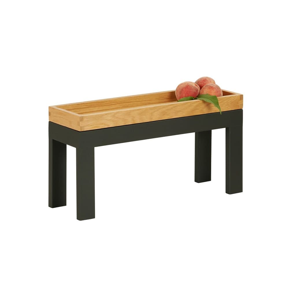 Cal-Mil 23605-9-13 Rectangular Display Tray - 6" x 20" x 9", Metal, Black