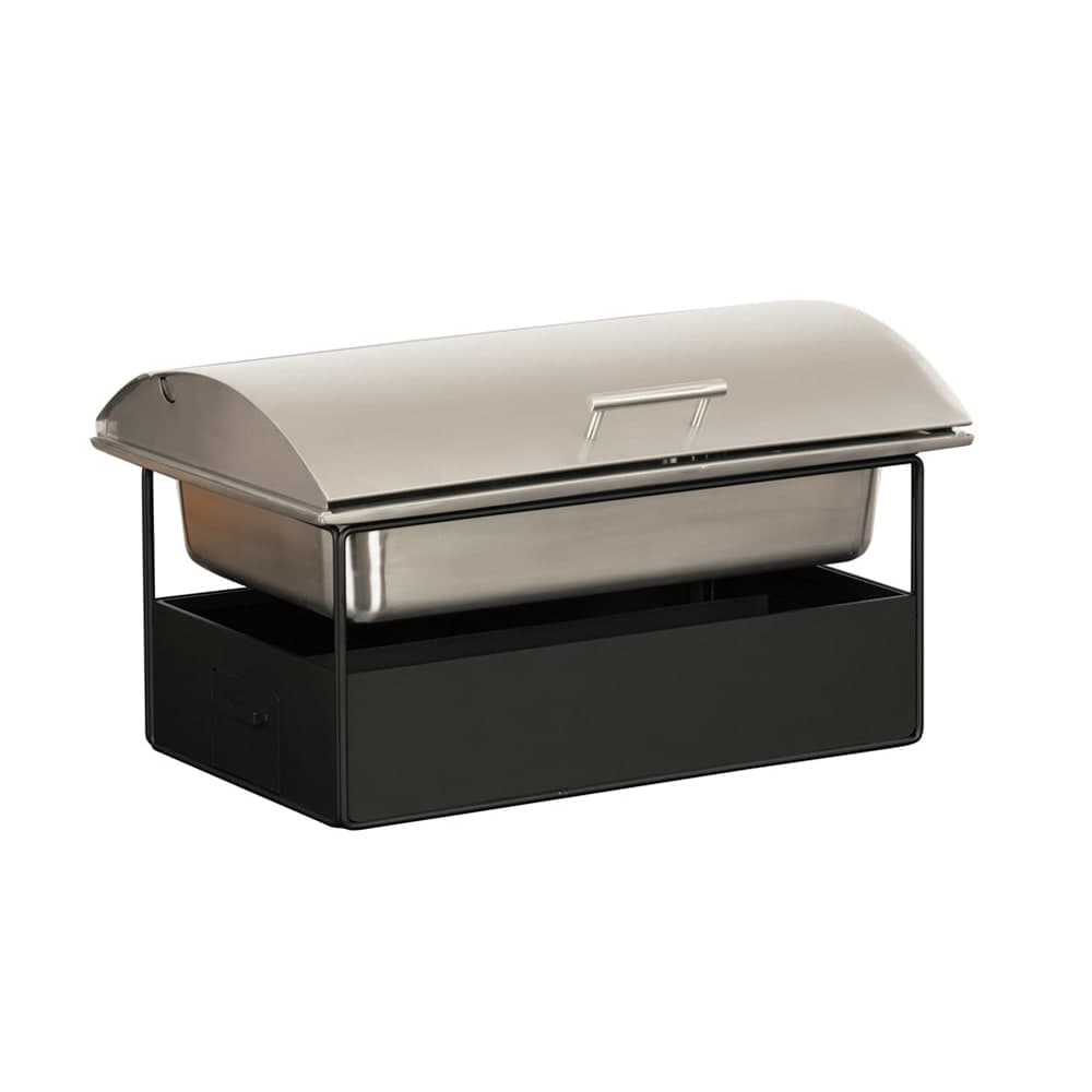 Cal-Mil 23710-13 Full Size Chafer w/ Hinged Lid & Chafing Fuel Heat - Metal, Black