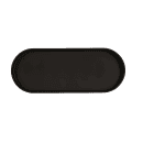 Cal-Mil 24003-208-13 20" x 8" Oval Hudson Platter - Melamine, Black thumbnail 2