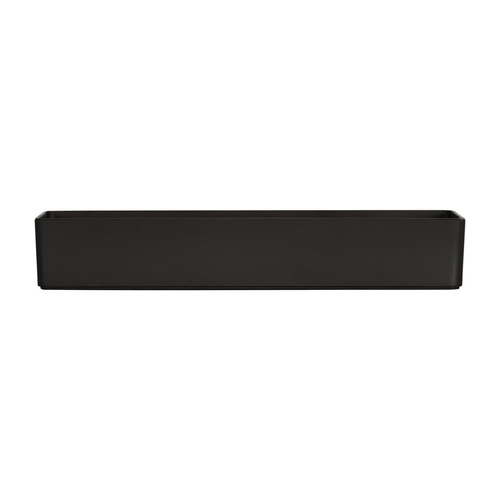 Cal-Mil 24004-186-13 Rectangular Melamine Bowl - 18" x 6", Black