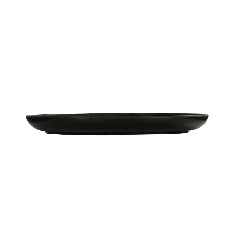 Cal-Mil 24005-117-13 11" x 7" Oval Oslo Platter - Melamine, Black