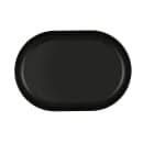Cal-Mil 24005-117-13 11" x 7" Oval Oslo Platter - Melamine, Black thumbnail 2