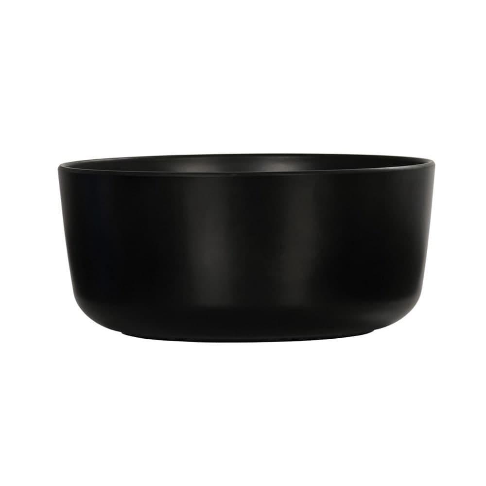 Cal-Mil 24006-8-13 72 oz Round Melamine Serving Bowl - Black