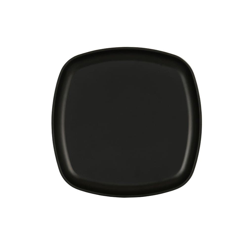Cal-Mil 24007-10-13 10" Square Melamine Oslo Plate, Black