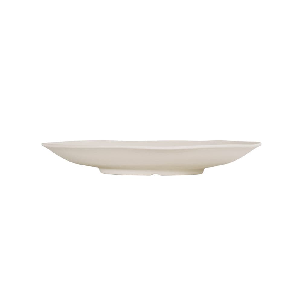 Cal-Mil 24030-14-103 14" Round Hand Thrown Platter - Melamine, Ivory