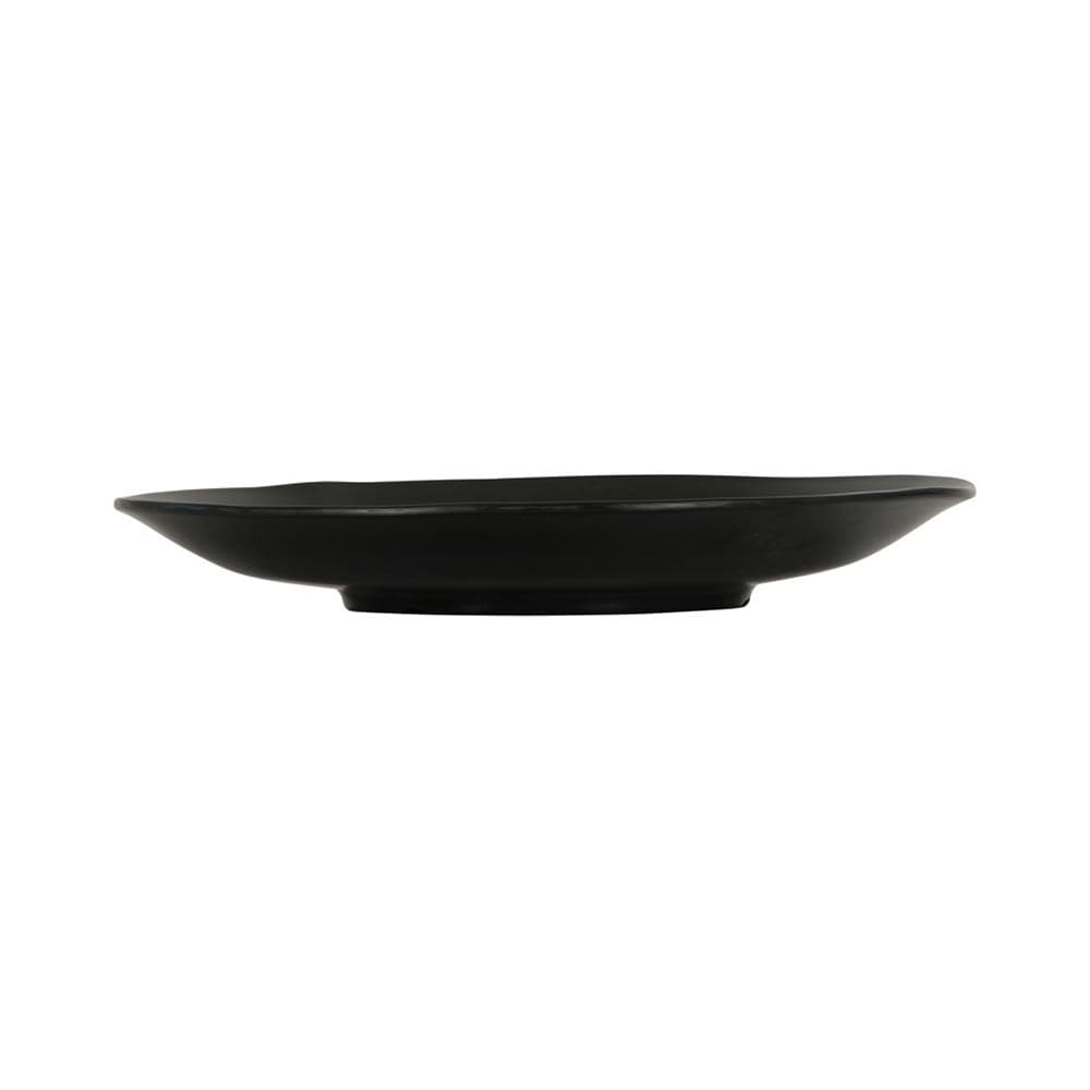 Cal-Mil 24030-14-13 14" Round Hand Thrown Platter - Melamine, Black
