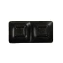 Cal-Mil 24032-2-13 Rectangular Melamine Nomi Plate - 7" x 3 1/2", Black thumbnail 3