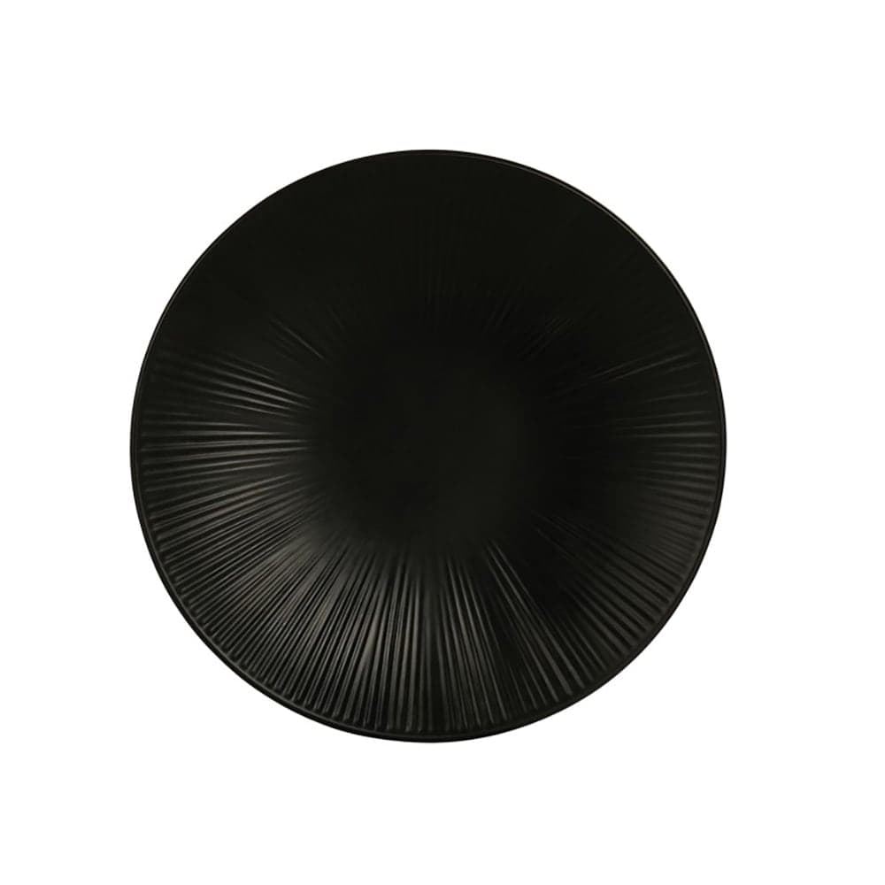 Cal-Mil 24051-7-13 7" Round Melamine Nomi Plate, Black