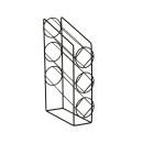 Cal-Mil 24061-3-13 Cup Dispenser, Rack, (3) Compartment, All Cup Types thumbnail 2