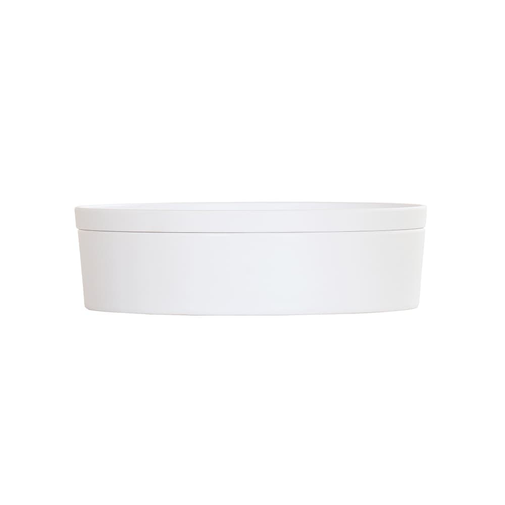 Cal-Mil 24129-10-15 Bento Box - 10 1/2" x 3", Melamine, White