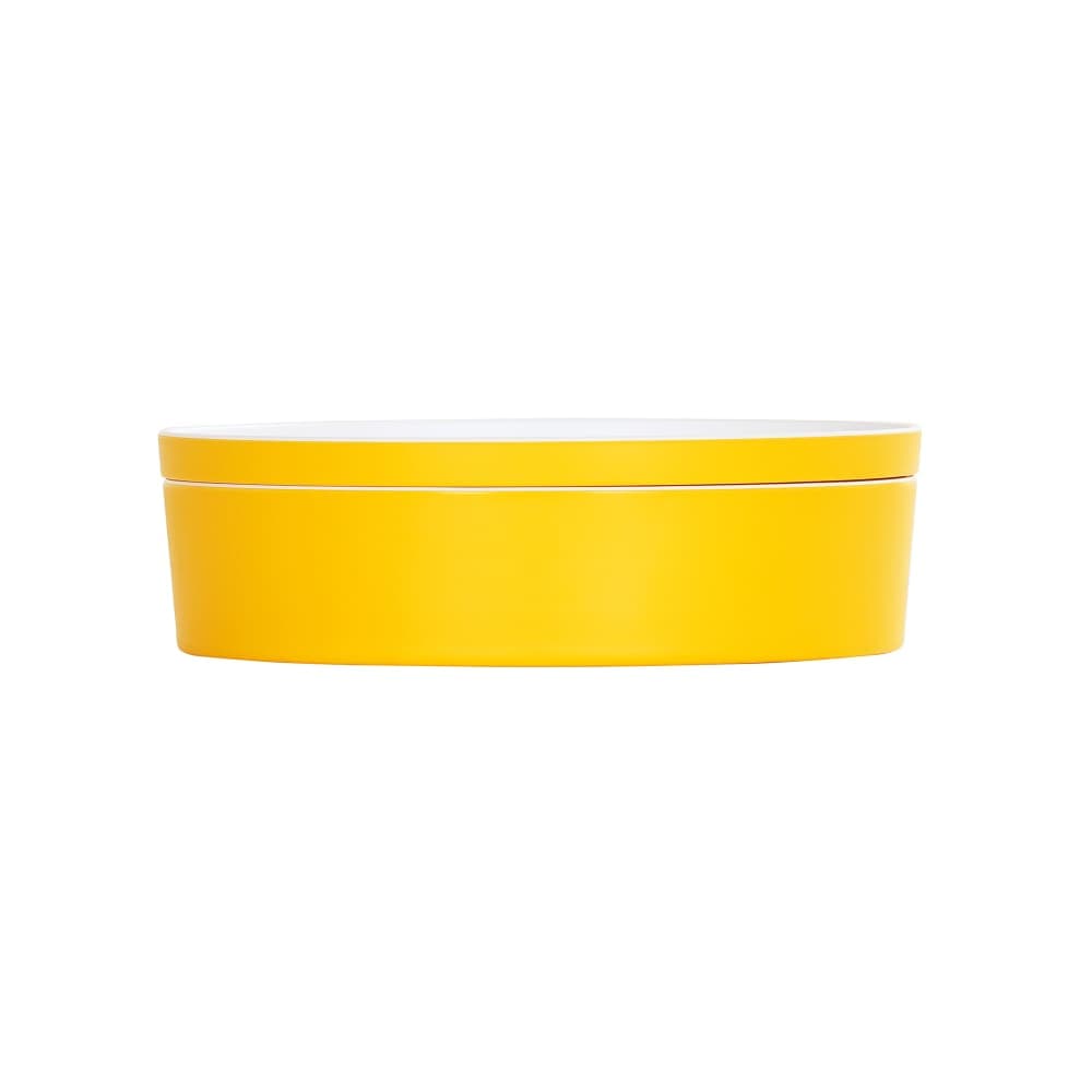 Cal-Mil 24129-10-42 Bento Box - 10 1/2" x 3", Melamine, Sunshine Yellow