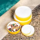 Cal-Mil 24129-10-42 Bento Box - 10 1/2" x 3", Melamine, Sunshine Yellow thumbnail 6