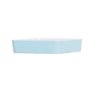 Cal-Mil 24131-10-127 Bento Box - 10 1/2" x 10 1/2" x 3", Melamine, Ocean Blue thumbnail 3