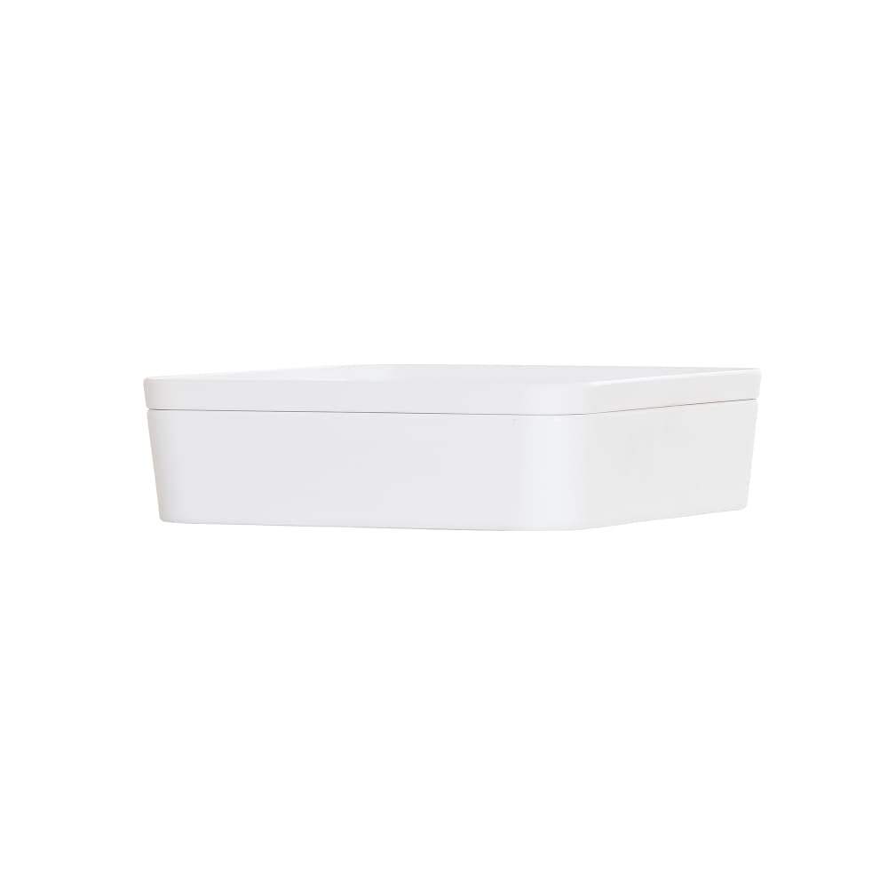 Cal-Mil 24131-10-15 Bento Box - 10 1/2" x 10 1/2" x 3", Melamine, White